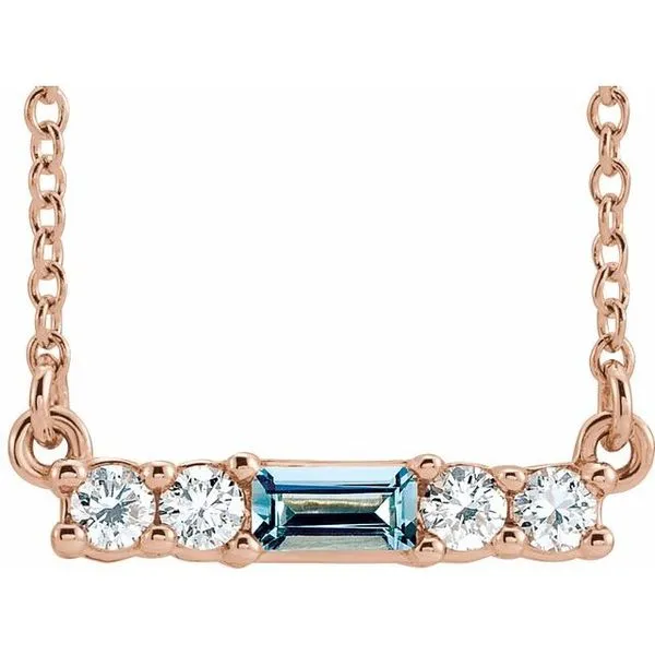 Accented Bar Necklace Rick's Jewelers California, MD