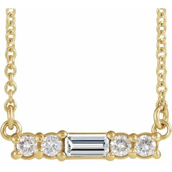 Accented Bar Necklace Hart's Jewelers Grants Pass, OR