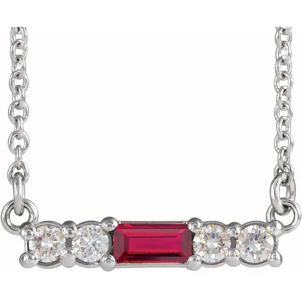 Accented Bar Necklace Hopman Jewelers Elkhart, IN