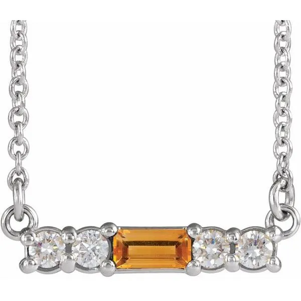 Accented Bar Necklace Hart's Jewelers Grants Pass, OR