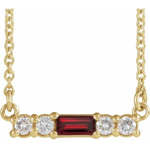 Accented Bar Necklace Hopman Jewelers Elkhart, IN