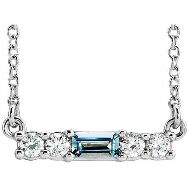 Accented Bar Necklace Hart's Jewelers Grants Pass, OR