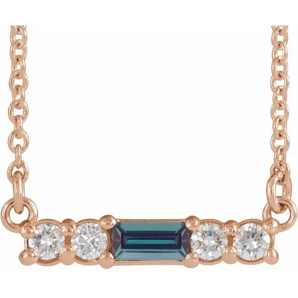 Accented Bar Necklace Rick's Jewelers California, MD