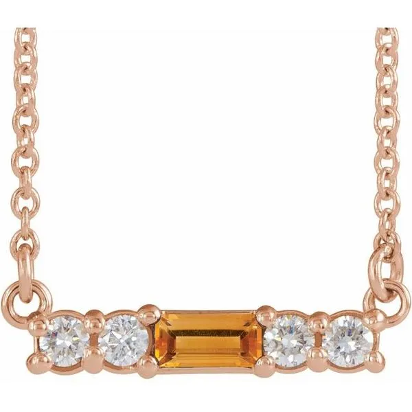 Accented Bar Necklace Hart's Jewelers Grants Pass, OR