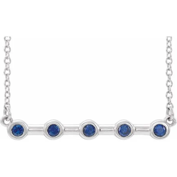 Bezel-Set Bar Necklace Arnold's Jewelry and Gifts Logansport, IN