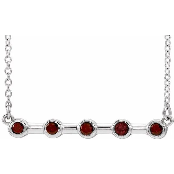Bezel-Set Bar Necklace Hart's Jewelers Grants Pass, OR