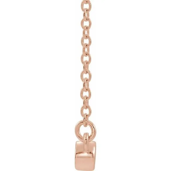 Bezel-Set Bar Necklace Image 2 Boyd Jewelers Wesley Chapel, FL