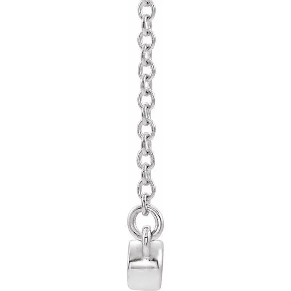 Bezel-Set Bar Necklace Image 2 Hopman Jewelers Elkhart, IN