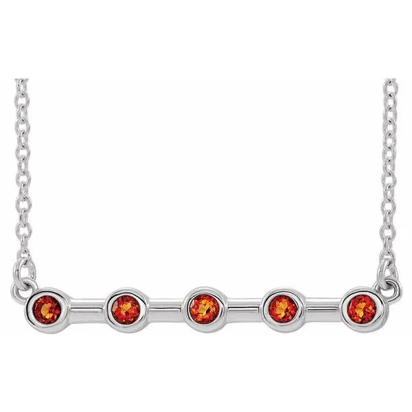 Bezel-Set Bar Necklace Hart's Jewelers Grants Pass, OR