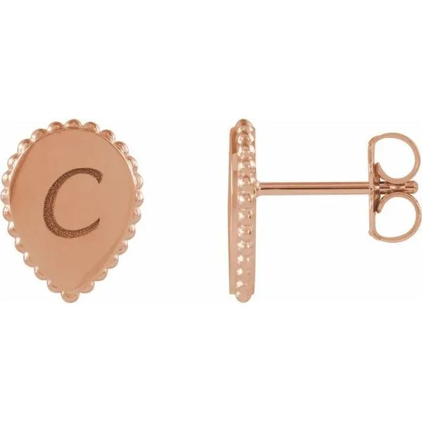 Engravable Beaded Earrings Long Jewelers Chesapeake, VA