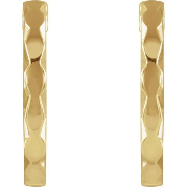 Geometric Hoop Earrings Image 2 Delfine's Jewelry Charleston, WV