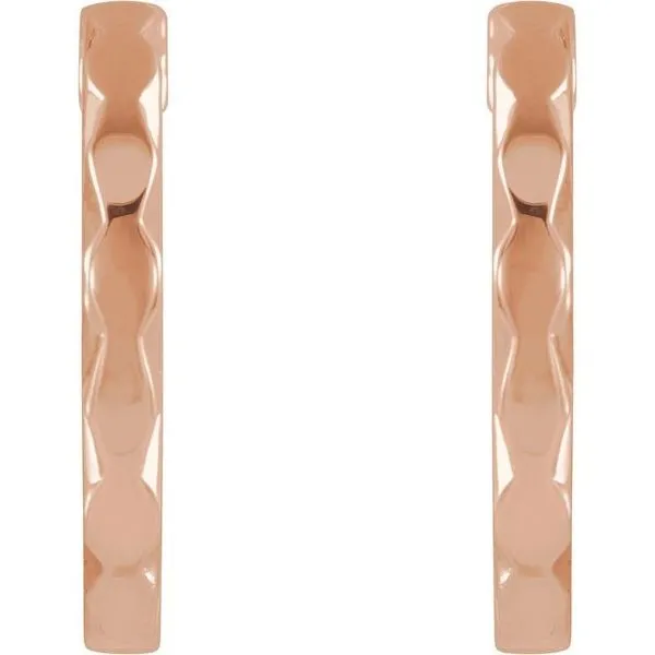 Geometric Hoop Earrings Image 2 Hopman Jewelers Elkhart, IN