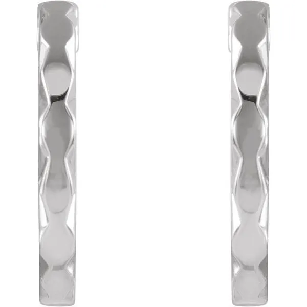 Geometric Hoop Earrings Image 2 Rick's Jewelers California, MD