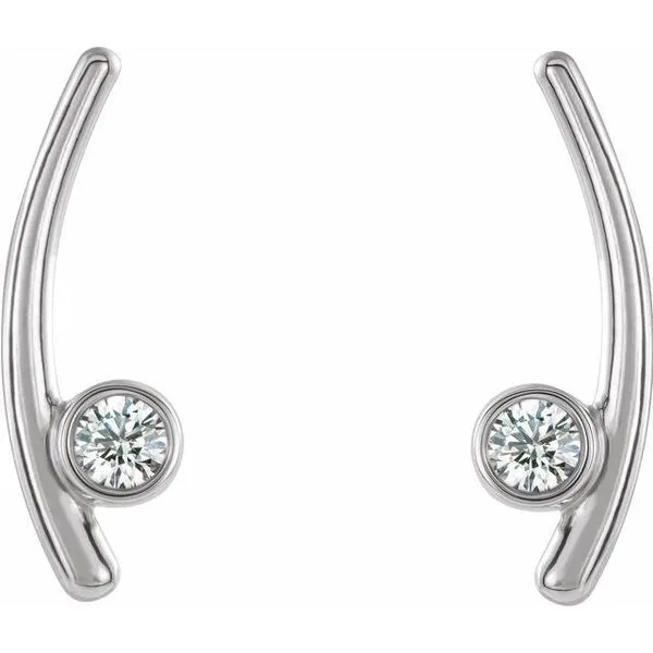 Bezel-Set Ear Climbers Rasmussen Jewelers Spanish Fork, UT