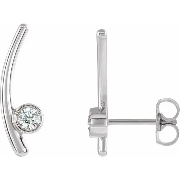 Bezel-Set Ear Climbers Rasmussen Jewelers Spanish Fork, UT