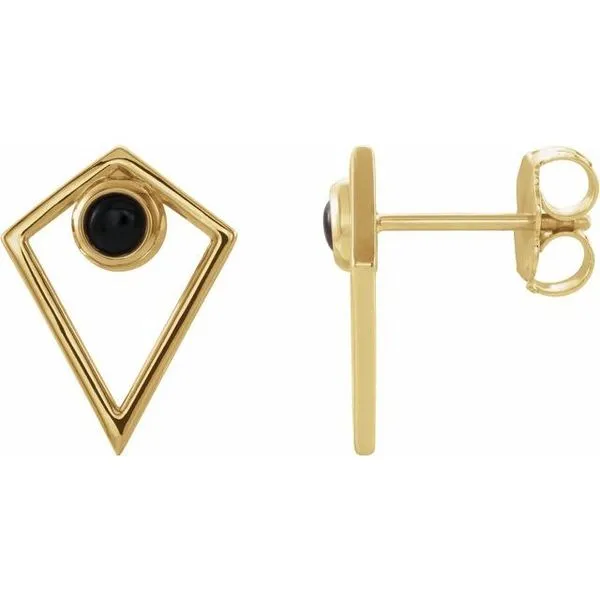 Cabochon Pyramid Earrings Rick's Jewelers California, MD