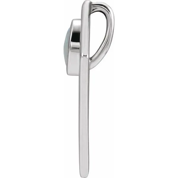 Cabochon Pyramid Pendant Image 2 Rick's Jewelers California, MD