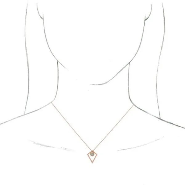 Cabochon Pyramid Necklace Image 3 Cherry Street Jewelers Tulsa, OK