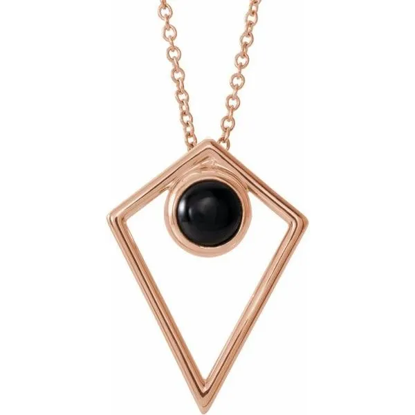 Cabochon Pyramid Necklace Long Jewelers Chesapeake, VA