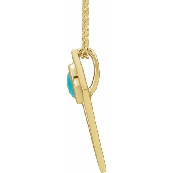 Cabochon Pyramid Necklace Image 2 J. Meredith Jewelers Delafield, WI