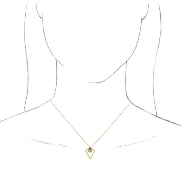 Cabochon Pyramid Necklace Image 3 Hopman Jewelers Elkhart, IN