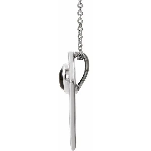 Cabochon Pyramid Necklace Image 2 Hopman Jewelers Elkhart, IN