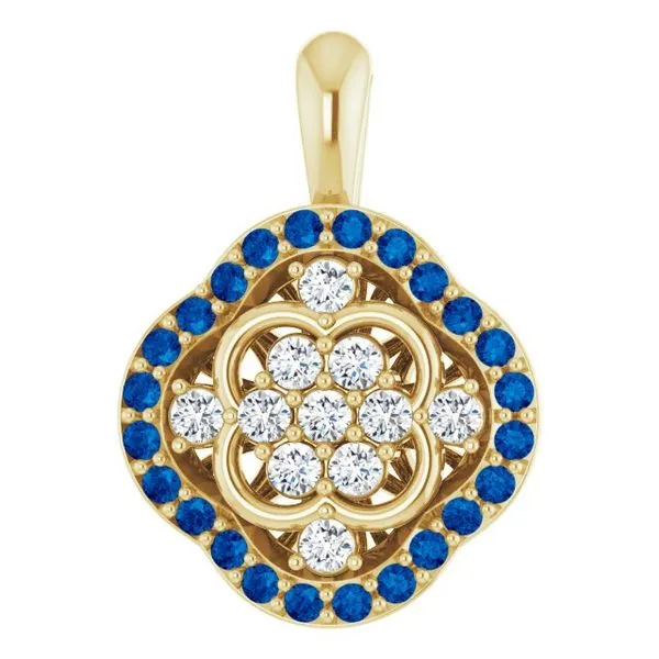 Halo-Style Cluster Pendant J. Meredith Jewelers Delafield, WI