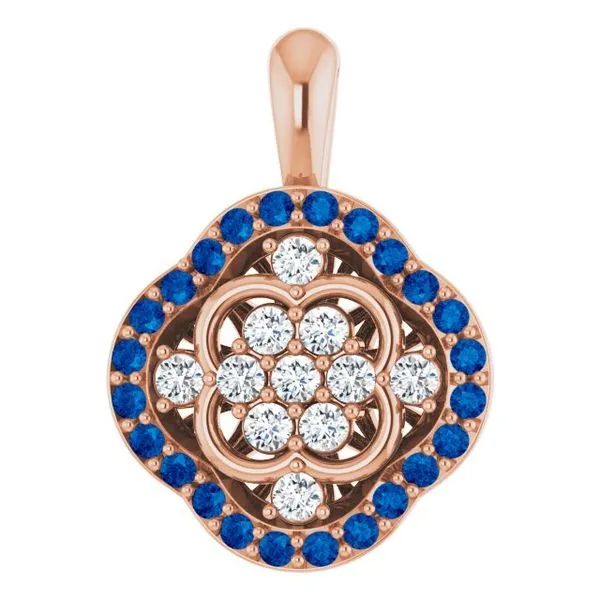 Halo-Style Cluster Pendant Rasmussen Jewelers Spanish Fork, UT