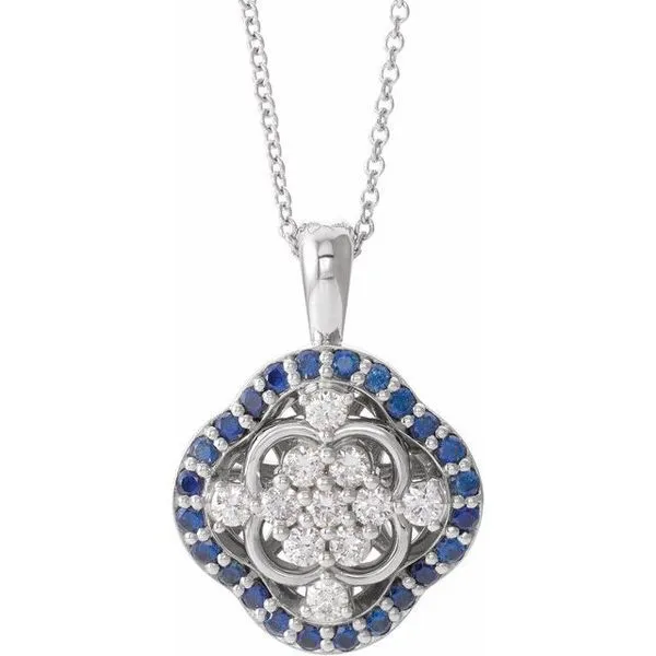 Halo-Style Cluster Necklace Moseley Diamond Showcase Inc Lexington, SC