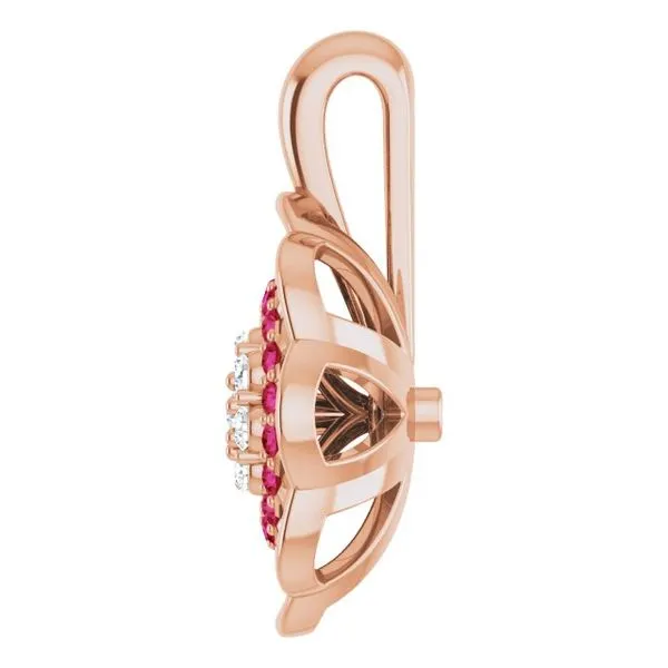 Halo-Style Cluster Pendant Image 3 Rasmussen Jewelers Spanish Fork, UT