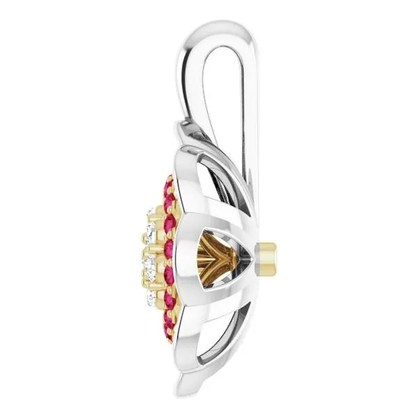 Halo-Style Cluster Pendant Image 3 Arnold's Jewelry and Gifts Logansport, IN