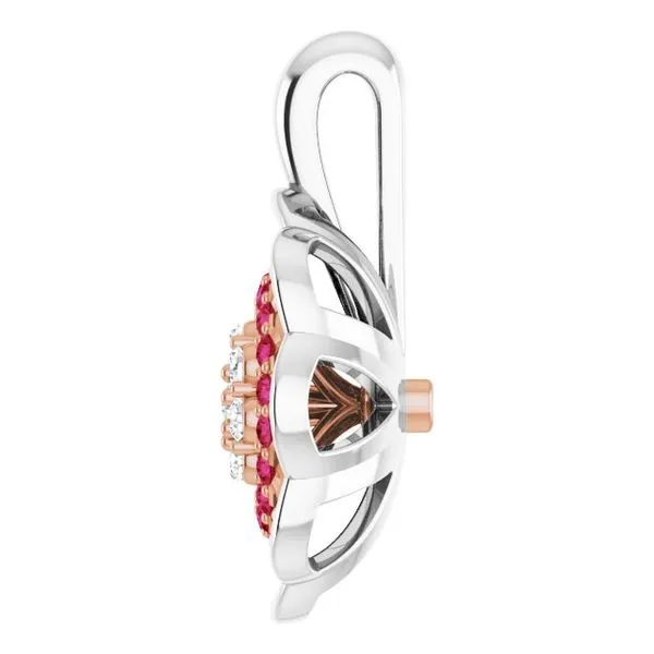 Halo-Style Cluster Pendant Image 3 McCoy Jewelers Bartlesville, OK