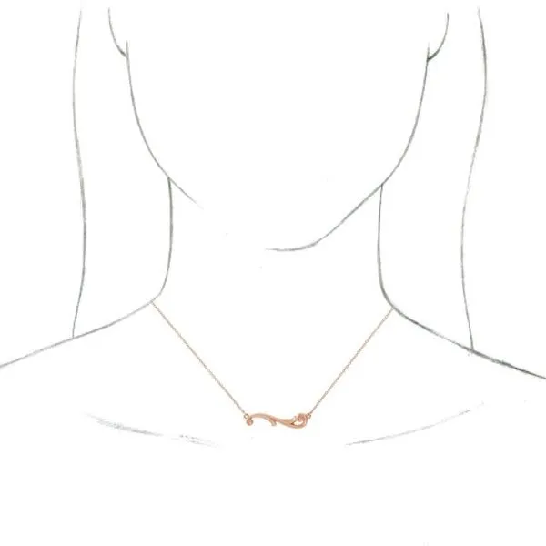 Freeform Bar Necklace Image 3 Rick's Jewelers California, MD