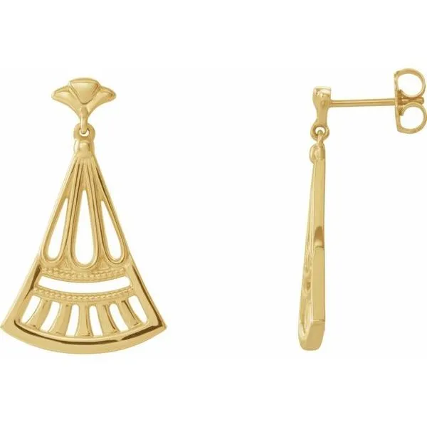 Vintage-Inspired Dangle Earrings Long Jewelers Chesapeake, VA