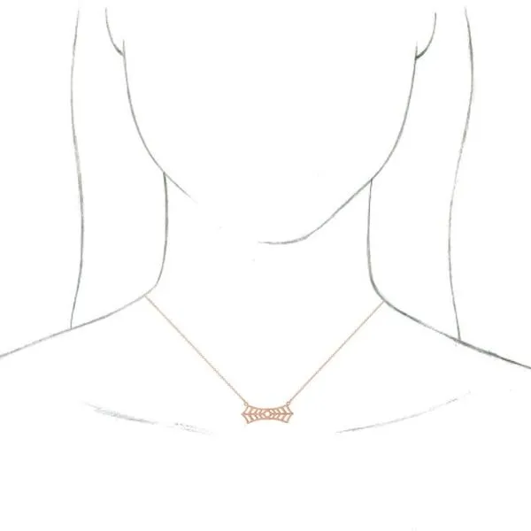 Vintage-Inspired Bar Necklace Image 3 Hopman Jewelers Elkhart, IN