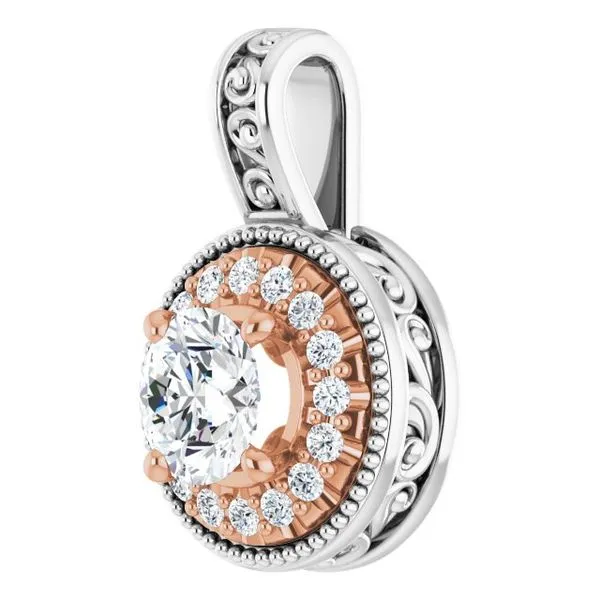 Halo-Style Pendant Image 2 Smith Jewelers Franklin, VA
