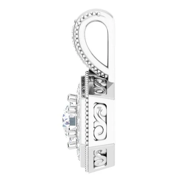 Halo-Style Pendant Image 3 Hopman Jewelers Elkhart, IN
