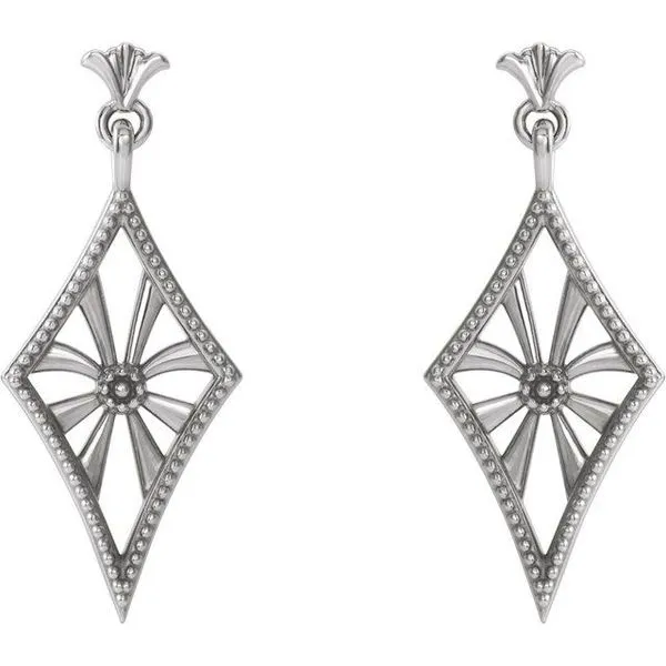 Vintage-Inspired Dangle Earrings Hopman Jewelers Elkhart, IN