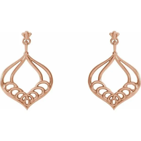 Vintage-Inspired Dangle Earrings Image 2 Rick's Jewelers California, MD