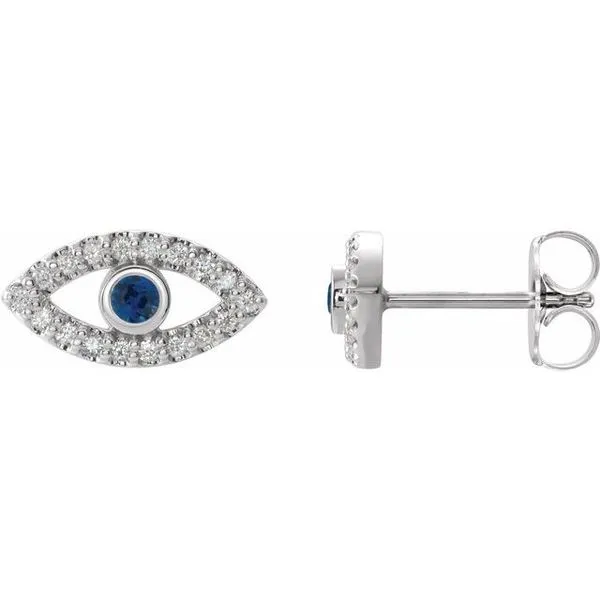 Accented Evil Eye Earrings The Diamond Shop, Inc. Lewiston, ID
