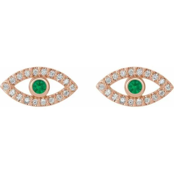 Accented Evil Eye Earrings Image 2 Trenton Jewelers Ltd. Trenton, MI