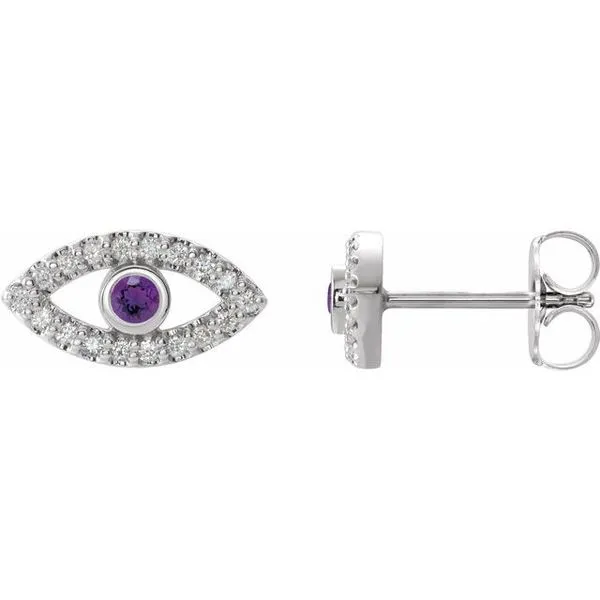 Accented Evil Eye Earrings Paul James Jewelers Angels Camp, CA