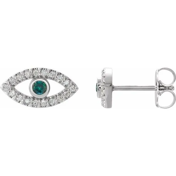 Accented Evil Eye Earrings Spath Jewelers Bartow, FL