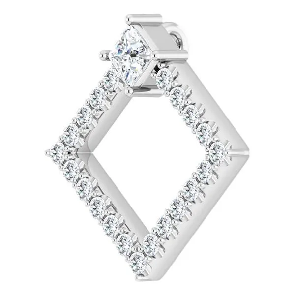 Accented Geometric Pendant Image 2 Hopman Jewelers Elkhart, IN