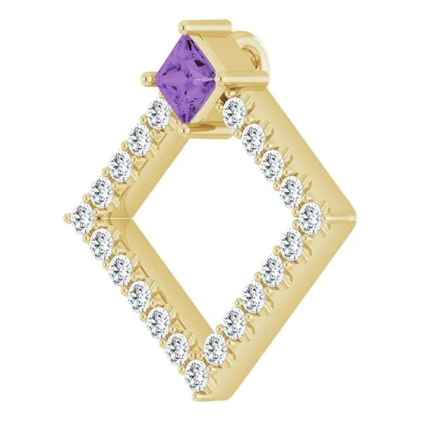 Accented Geometric Pendant Image 2 Hopman Jewelers Elkhart, IN