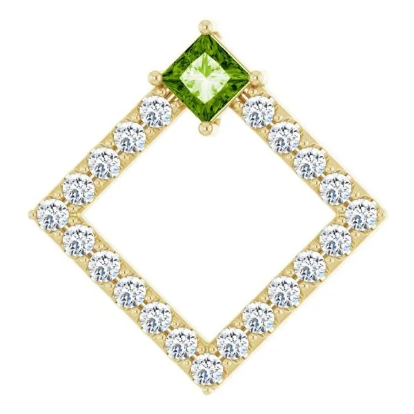 Accented Geometric Pendant James & Williams Jewelers Berwyn, IL