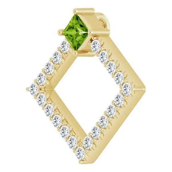 Accented Geometric Pendant Image 2 Hopman Jewelers Elkhart, IN