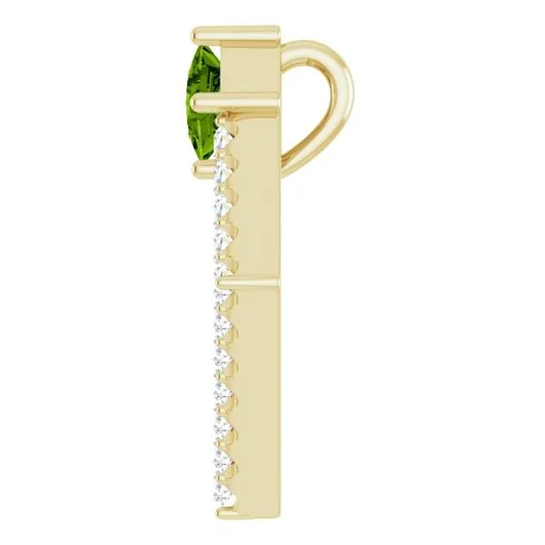 Accented Geometric Pendant Image 3 Hopman Jewelers Elkhart, IN