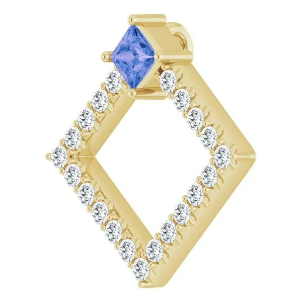 Accented Geometric Pendant Image 2 Arnold's Jewelry and Gifts Logansport, IN