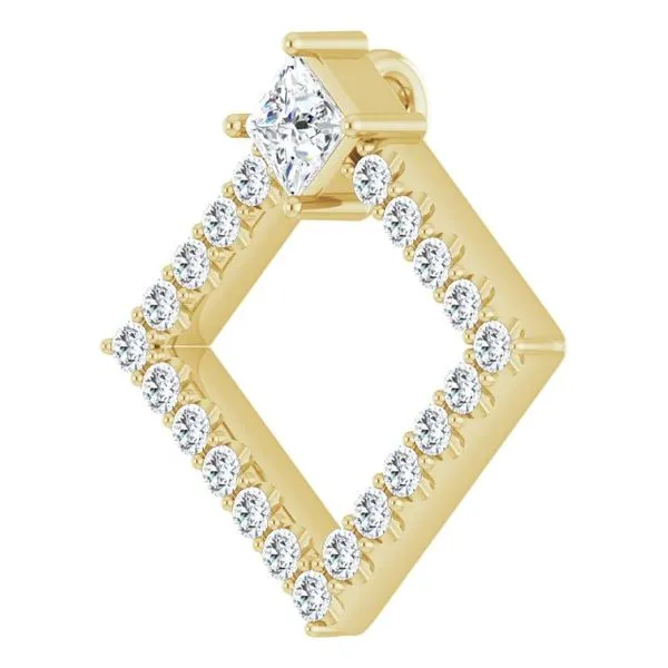 Accented Geometric Pendant Image 2 Hopman Jewelers Elkhart, IN